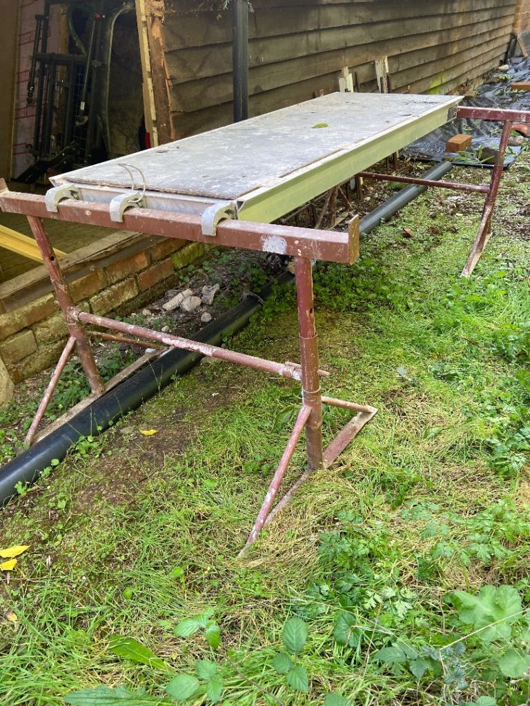 Scaffolding Trestles and Board - Fair Condition