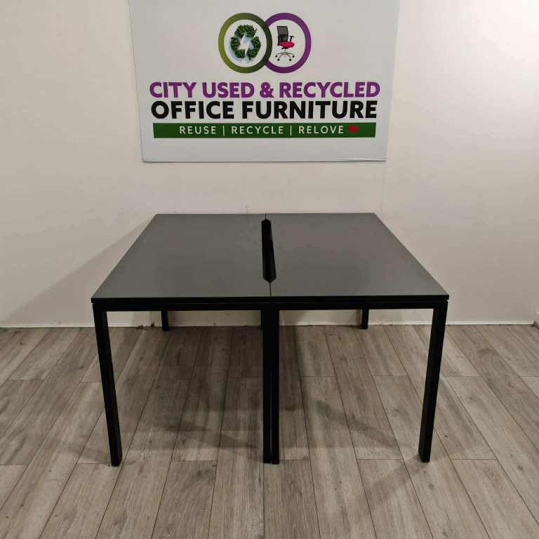 Office Desk 1300mm for Sale UK | Modular Desk Black Graphite | Cheap Home Office Desk