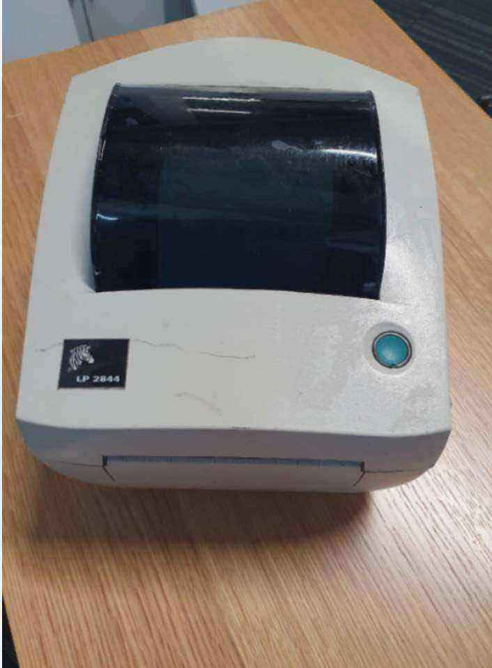 Used Zebra UPS LP2844 Direct Thermal Label Printer No AC Adapter