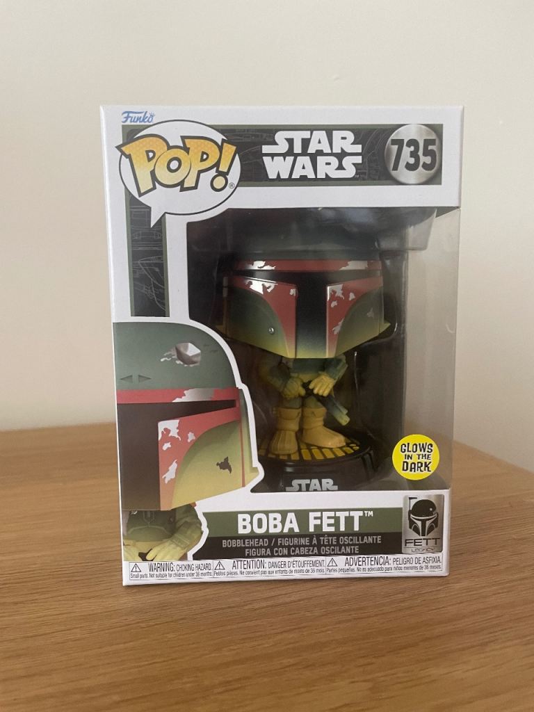 Funko Pop! Star Wars Boba Fett (735) Glows in the Dark