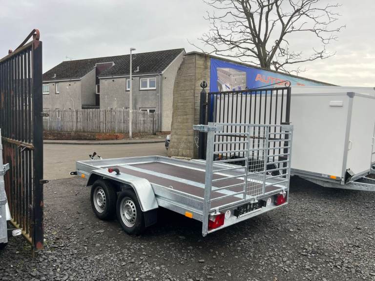 BRAND NEW 10FT X 5,6FT TWIN AXLE QUAD/SMART CAR /QUAD TRANSPORTER TRAILER 1500KG