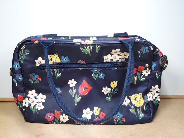 Cath Kidston bag, blue, Floral print