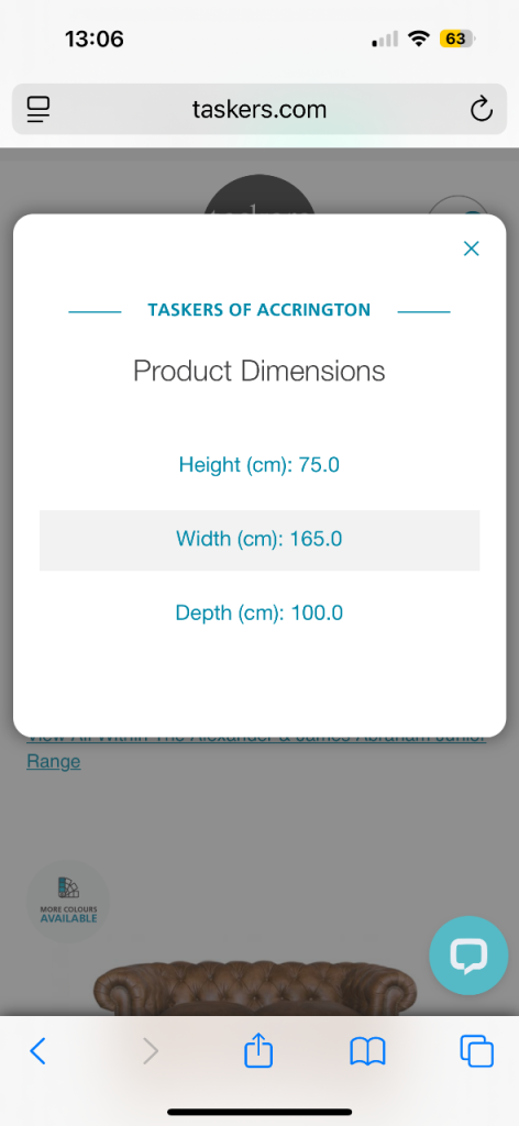 Alexander & James Buffalo Leather Sofa very good quality possible delivery 