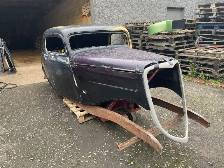 Ford 1934 three Window coupe GRP body & bare chassis.