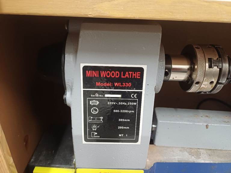 Mini Wood Lathe WL330 – Good Condition