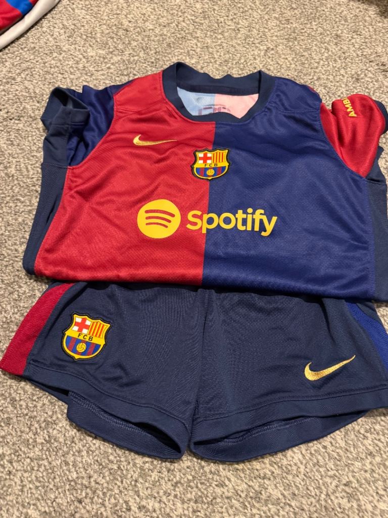 Boys Barcelona personalised football sets £10 each 