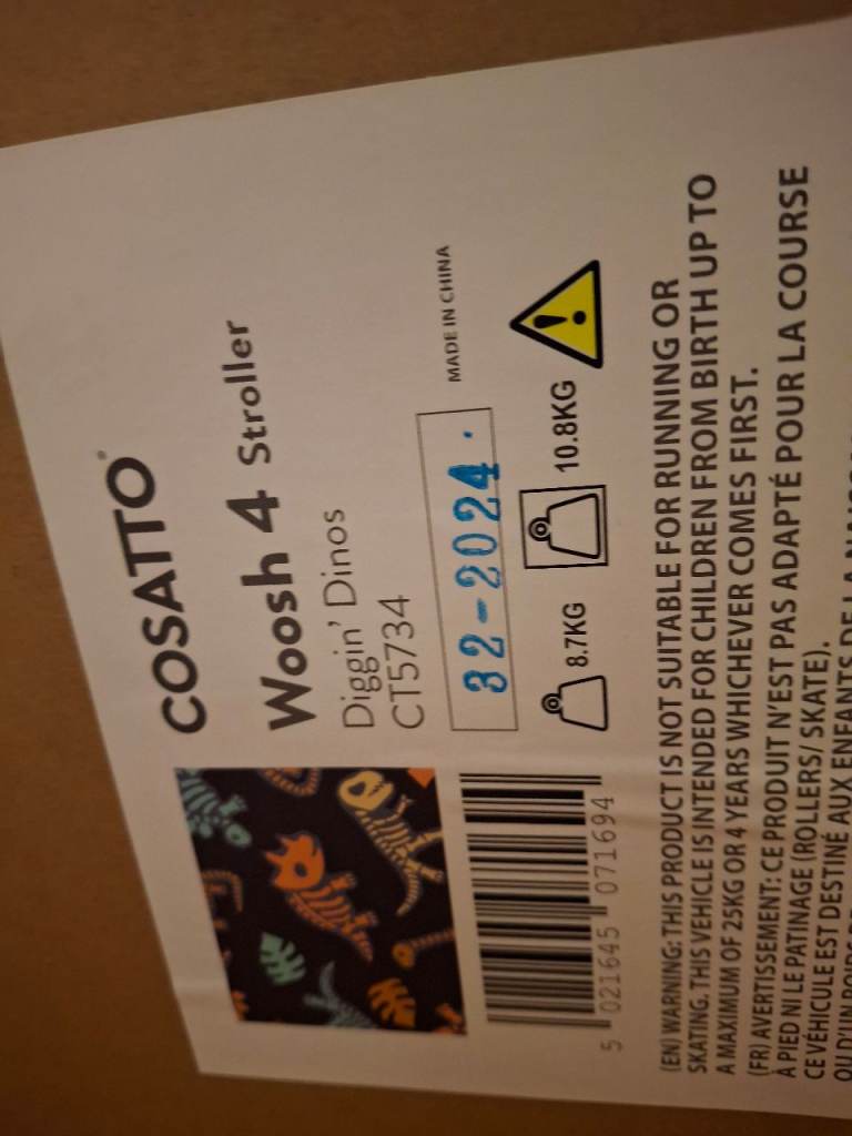 BNIB Cosatto Woosh 4 Stroller & Footmuff