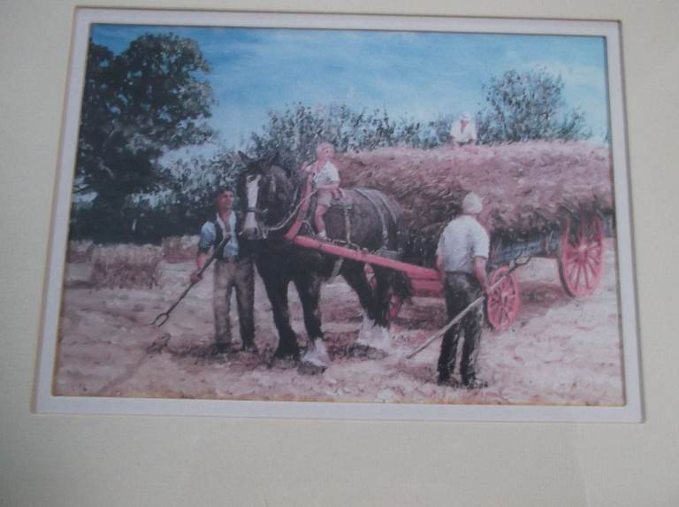 5 Framed Pictures Prints of Country Farming Scenes of Horses by Joe Godderidge