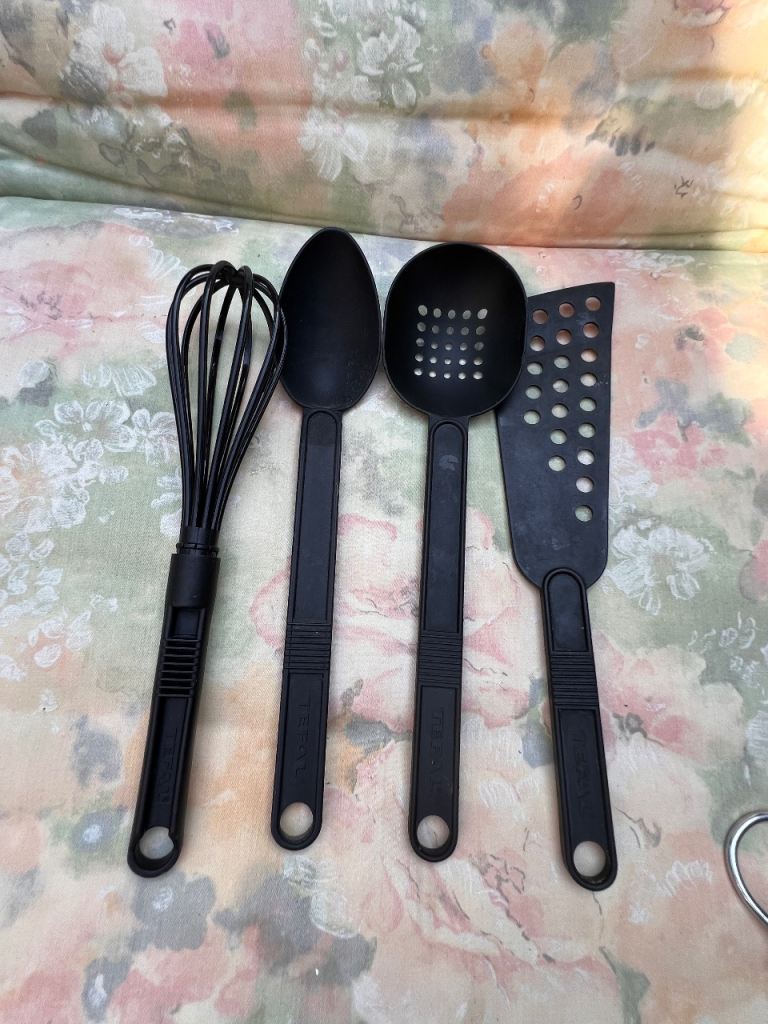 Tefal Kitchen Utensil Set - Whisk, Spoon, Slotted Spoon, Spatula