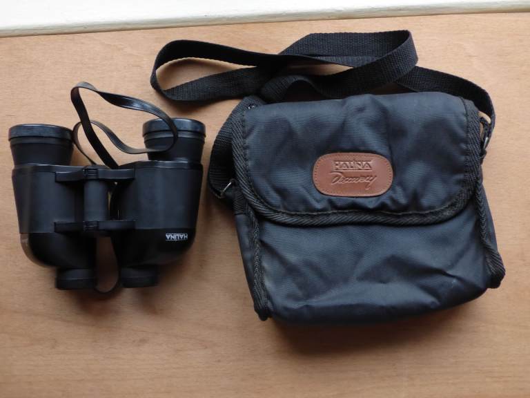 HALINA DISCOVERY 8X40 WIDE ANGLE FOCUS FREE BINOCULARS CASE CAPS - LENS FUNGUS