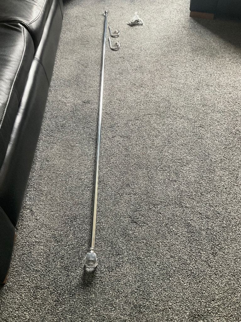 Curtain Pole and Hold backs