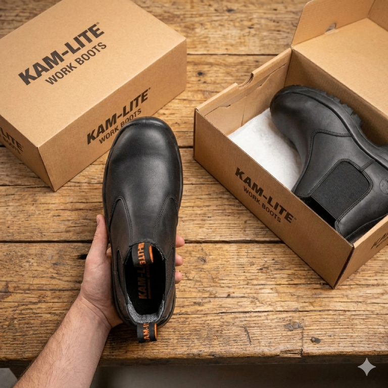 Premium Steel Toe Safety Work Boots - Waterproof Non-Slip - Brand New