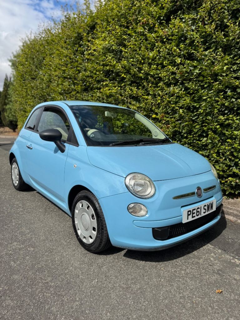 Fiat 500 Lounge 1.2L 2012 Hatchback Manual ULEZ Compliant Euro 5 Pastel Blue - February 2027 MOT
