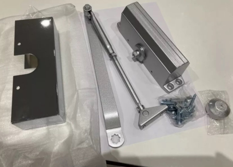 X5 Hertings Adjustable Power Slimline Door Closer Size 2-4 Polished Stainless Steel £20 each