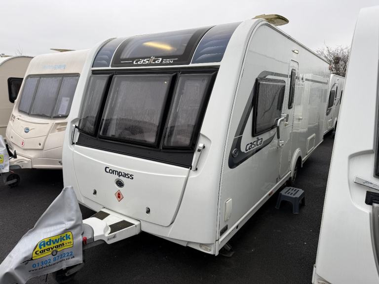 Compass Casita 554 Transverse Island Bed Rear Bathroom