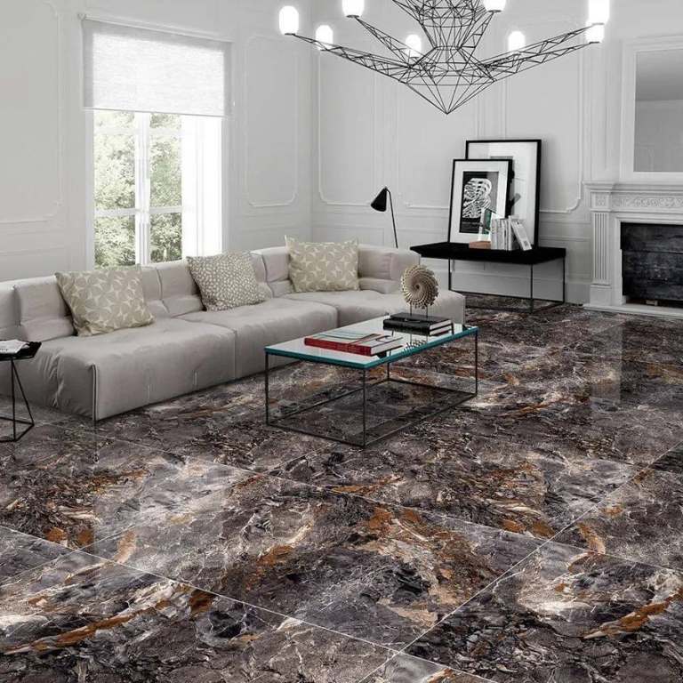 Fusion Black High Gloss 60cm x 120cm Wall and Floor Tile