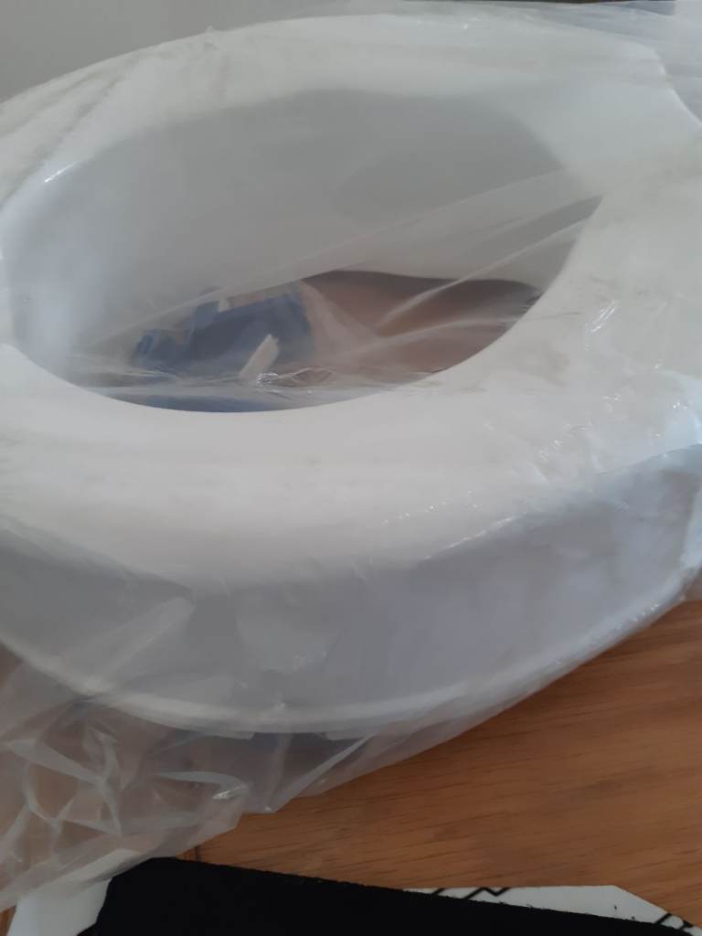 Raised toilet seat