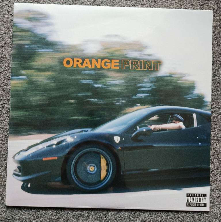 Larry June - Orange Print Translucent Orange LP Vinyl, New & Sealed