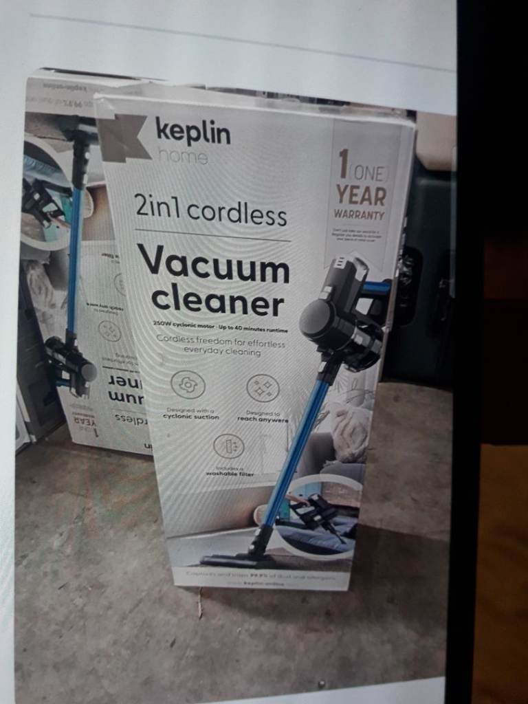 Keplin Home 2in1 Cordless Vacuum Cleaner - Brand New