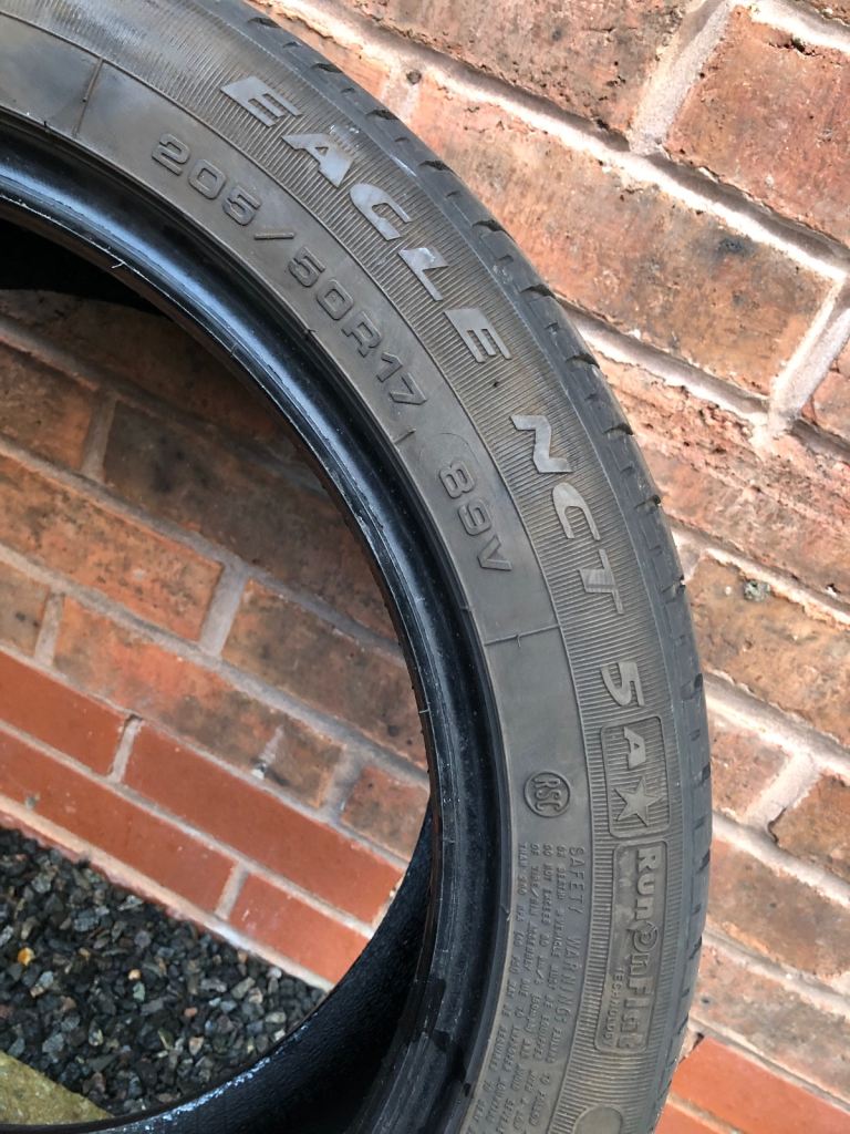 Goodyear Eagle nct 5 205 50 17 Runflat 
