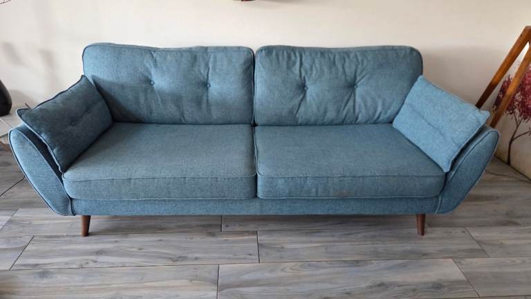 Zinc - 4 Seater Sofa in Teal (Used)