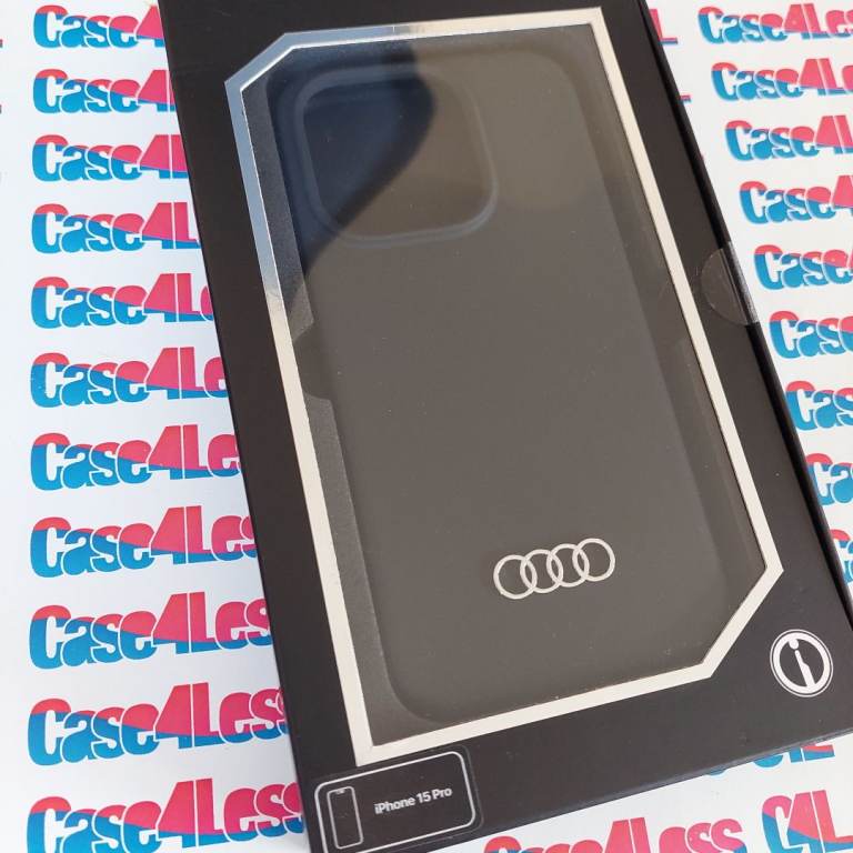 New Audi iPhone 15 Pro Case – Black