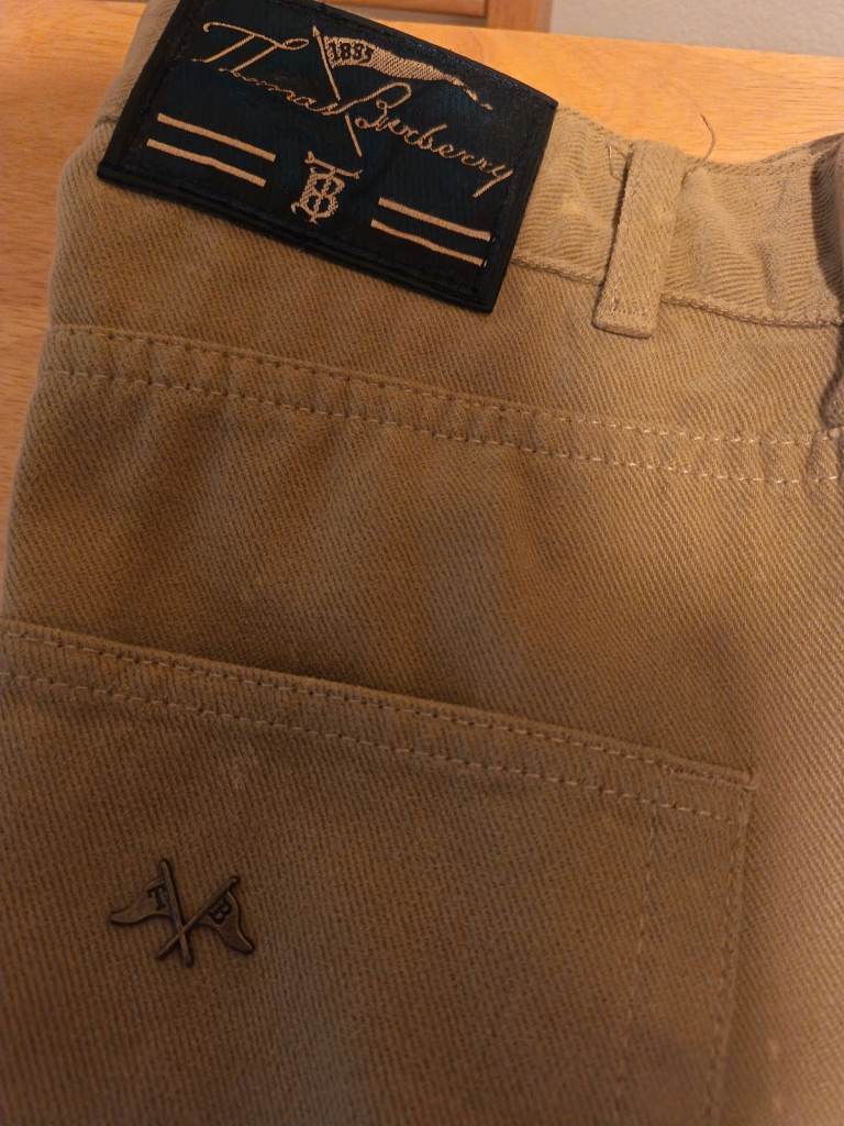 Mens Burberry beige jeans