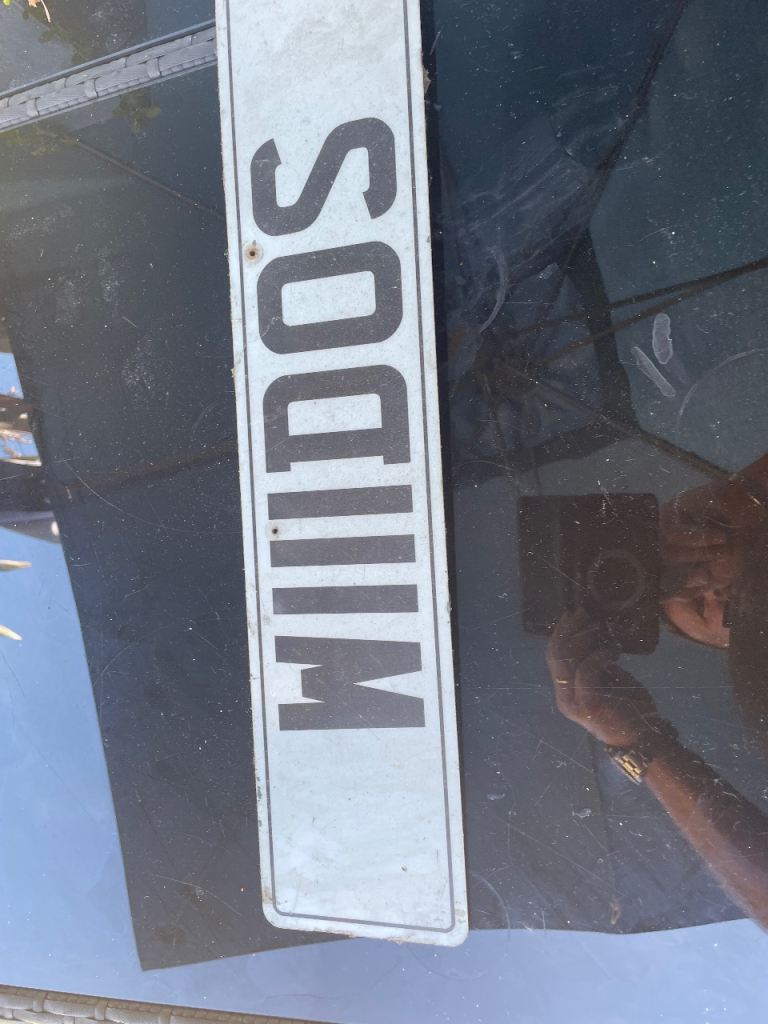 Personal number plate