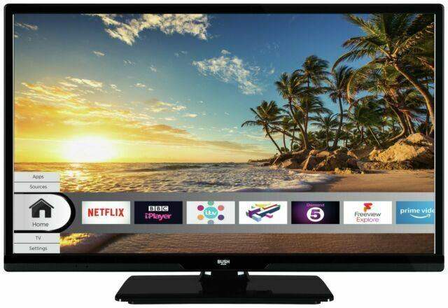 Bush 24 inch Smart HD LED TV, Apps, Wifi, DVD Player