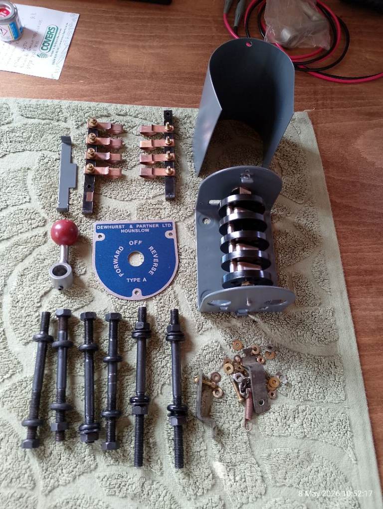 Myford motor switch and lathe bolts