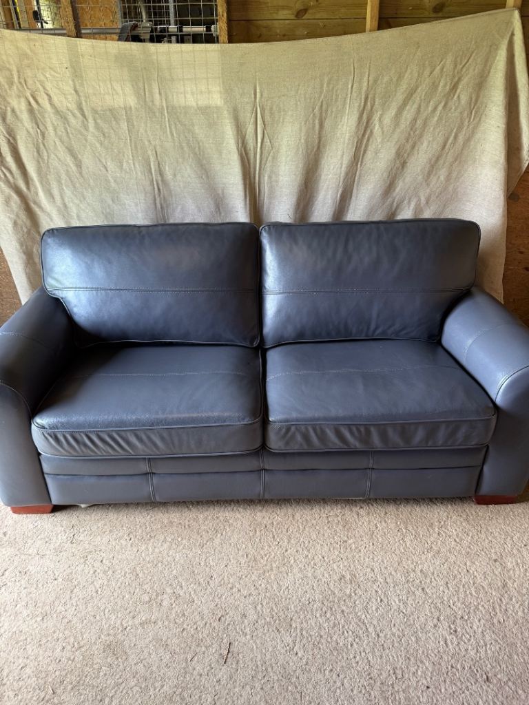 Italian Leather sofa bed