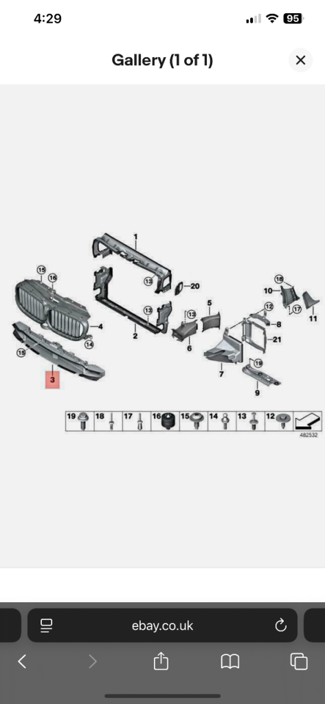 G30 G31 AIR DUCT BOTTOM 