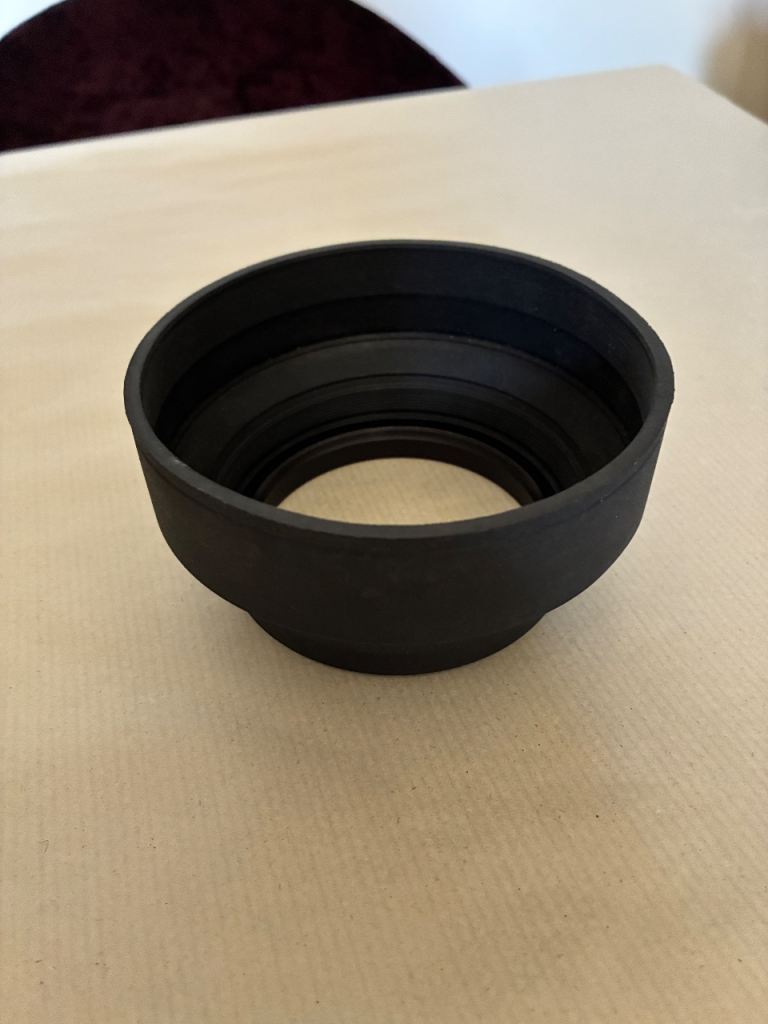72mm collapsible rubber lens hood