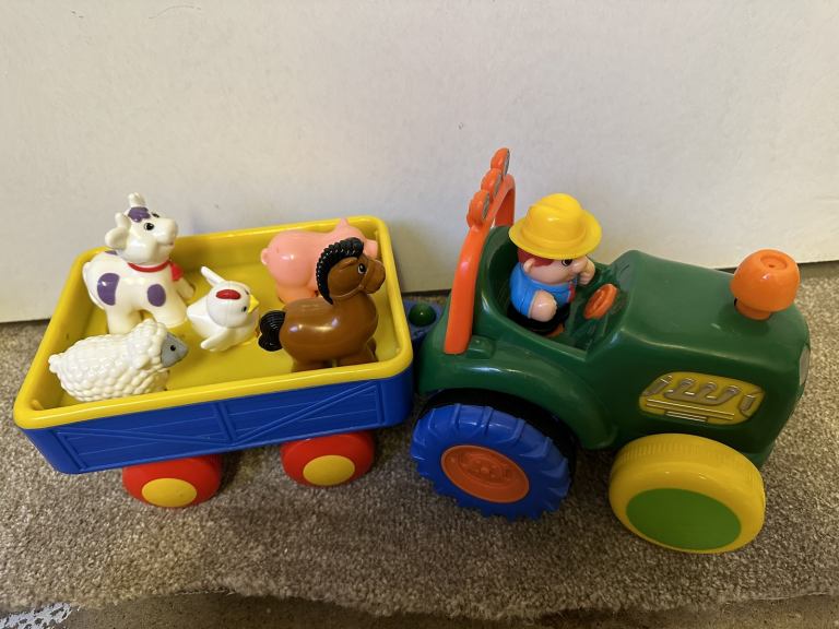Kiddieland Farm Tractor with Trailer 