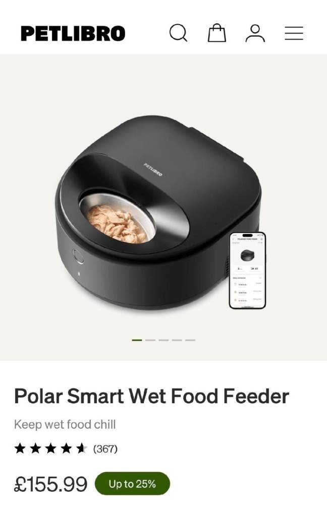Petlibro smart wet food feeder