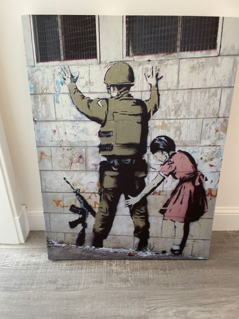 Banksy Canvas print.