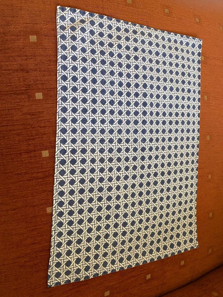 Patterned Fabric Table Mat – Good Condition