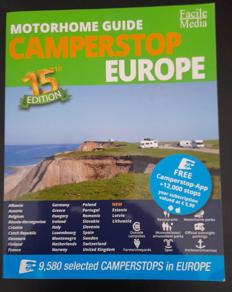 CAMPERSTOP EUROPE MOTORHOME GUIDE  £10