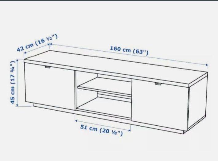 White Ikea Tv cabinet bench