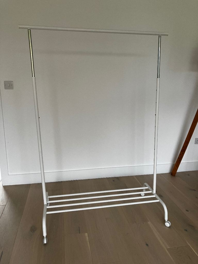IKEA RIGGA Clothes rack, white