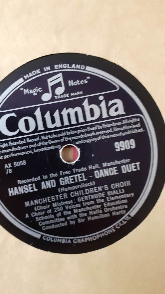 9 x Vinyl 78 rpm, 12ins records. 