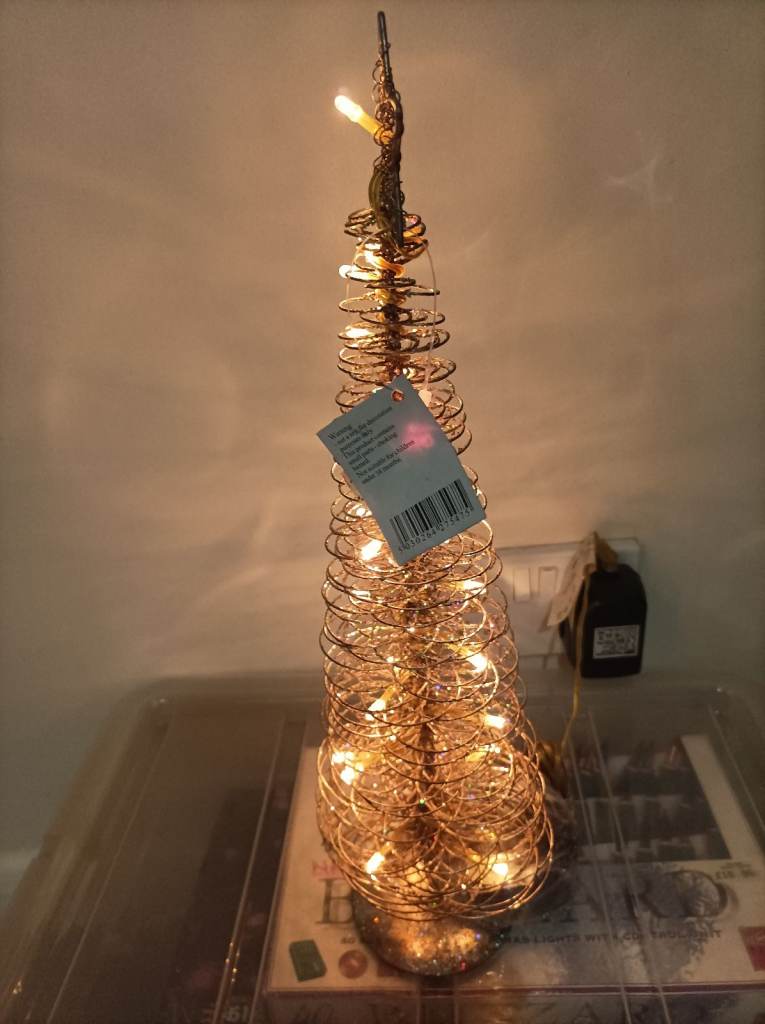 Spiral glitter LED Christmas tree 