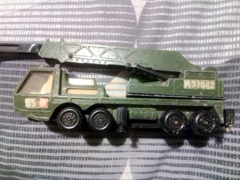 Vintage very collectable 1974 matchbox super kings k-12 Hercules mobile crane 