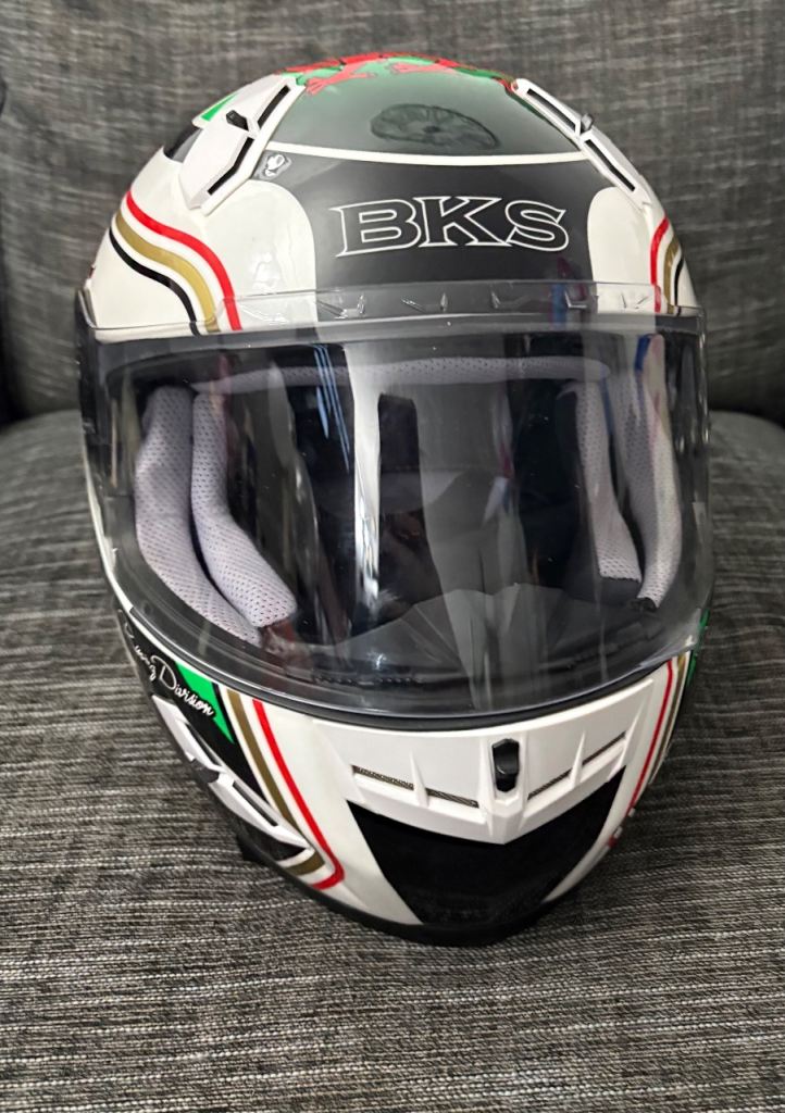 Bks motorcycle helmet size medium Welsh dragon motorbike bike