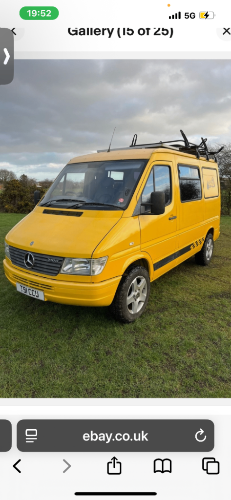 Mercedes sprinter 210D 2.9 td van/camper