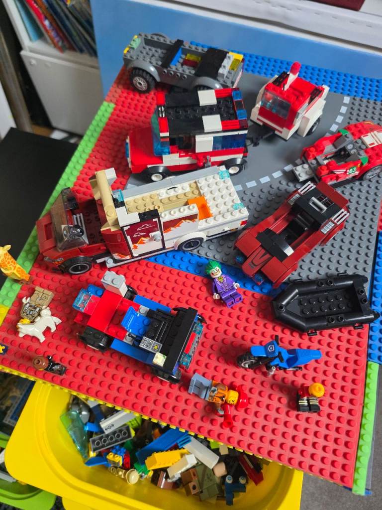 Lego building table, storage unit full of lego, £150.00 for Sale in ...