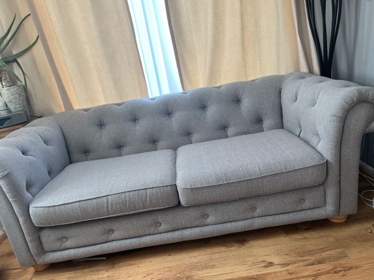 DFS sofa Three seater  and large footstool 