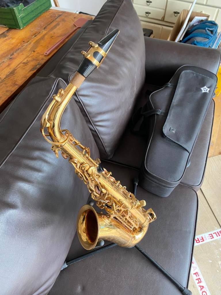 Alto saxophone: good condition: with hard case and strap: absolute bargain!