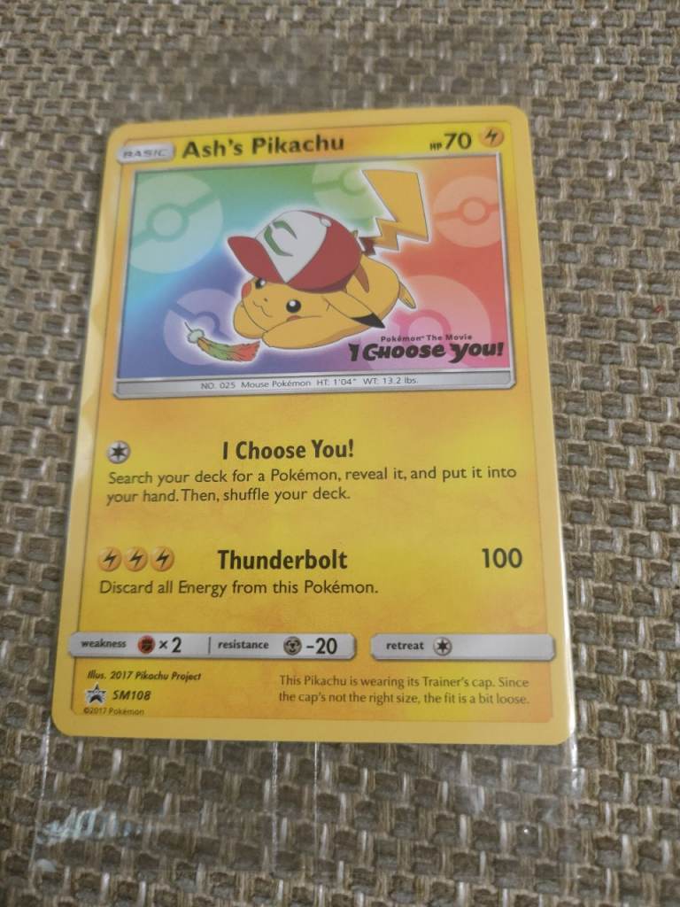 Pokemon Promo Ash's Pikachu 2017