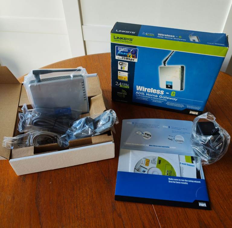Linksys Wireless-G ADSL Home Gateway (WAG200G) - Unused